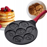 Patelnia do Smażenia Naleśników Pancakes Placków Jajek Foremki Zwierzątka