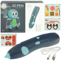 Zestaw Kreatywny Magiczny Długopis 3D - niebieski