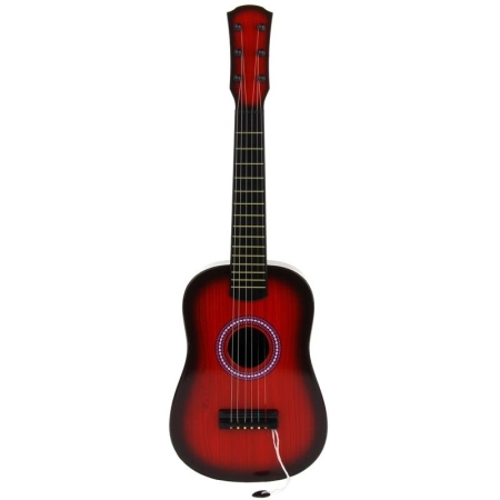 Gitara Plastikowa Klasyczna 6-Strunowa - czerwona-150663