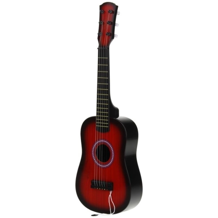 Gitara Plastikowa Klasyczna 6-Strunowa - czerwona-150664