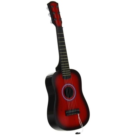Gitara Plastikowa Klasyczna 6-Strunowa - czerwona-150665