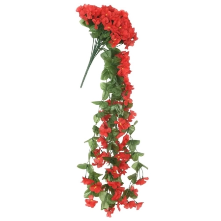 Girlanda Kwiaty Zwisające Sztuczny Bukiet Kwiatów - Czerwona-153762