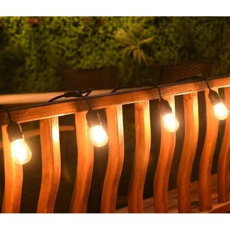 Girlanda Świetlna Ogrodowa Łańcuch Świetlny 20 m + 20 LED E27 Wodoodporna-155637