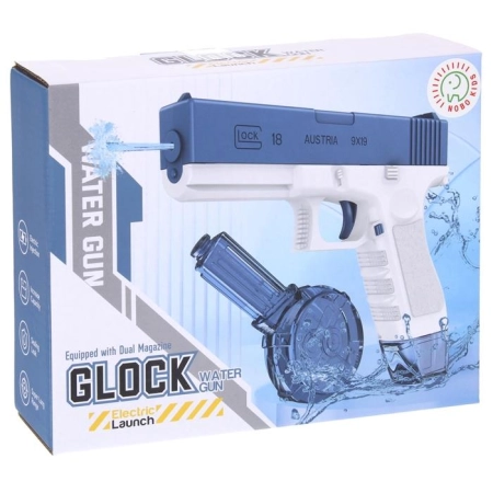 Pistolet na Wodę Automatyczny Elektryczny Glock 2 Magazynki Sikawka-157271
