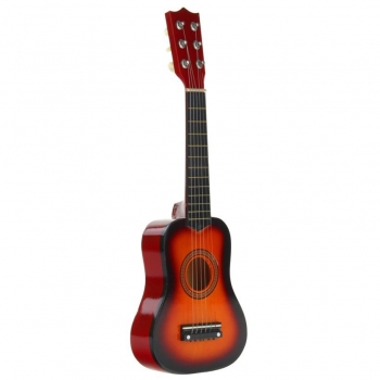 Gitara Drewniana 6-strunowa Kostka Pomarańczowa-53203