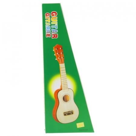 Gitara Drewniana 6-strunowa Kostka Pomarańczowa-53209