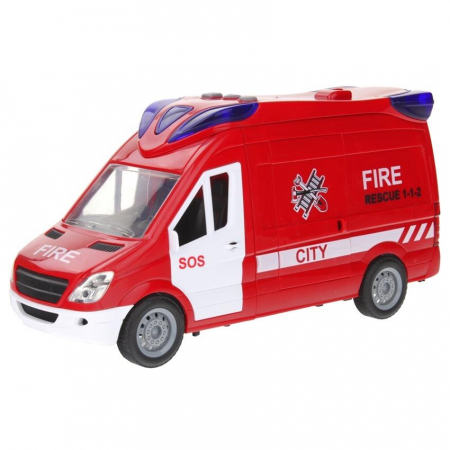 Wóz Strażacki Straż Pożarna Auto Van Dźwięki-55164
