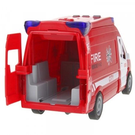 Wóz Strażacki Straż Pożarna Auto Van Dźwięki-55167
