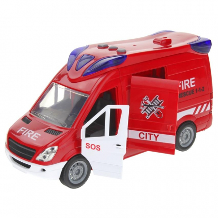 Wóz Strażacki Straż Pożarna Auto Van Dźwięki-55171