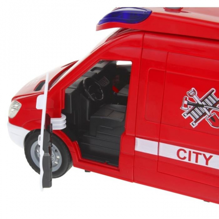 Wóz Strażacki Straż Pożarna Auto Van Dźwięki-55173
