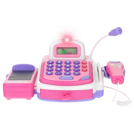 Kasa Sklepowa Fiskalna Edukacyjna Kalkulator Róż-55403