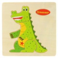 Drewniana Układanka Edukacyjna - Dinozaur-55645