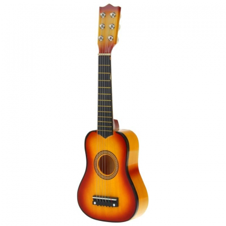 Gitara Drewniana 6-strunowa Kostka Żółta-55659
