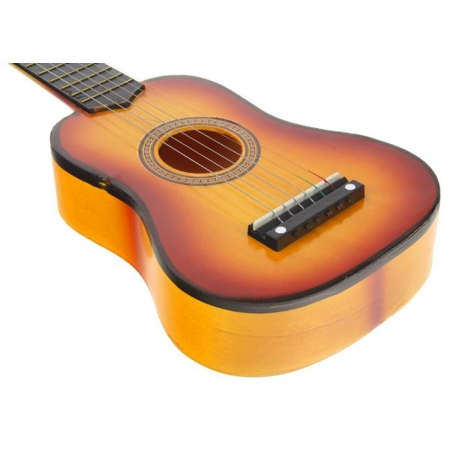 Gitara Drewniana 6-strunowa Kostka Żółta-55663
