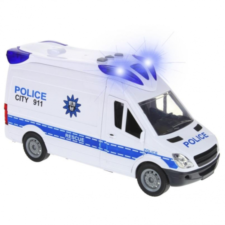 Samochód Policyjny Policja Auto Van - Niebieski-55688