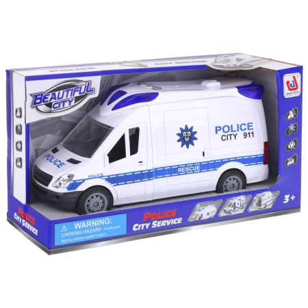 Samochód Policyjny Policja Auto Van - Niebieski-55691