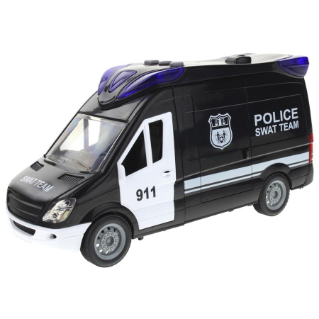 Samochód Policyjny SWAT Policja Auto Van - Czarny-55693