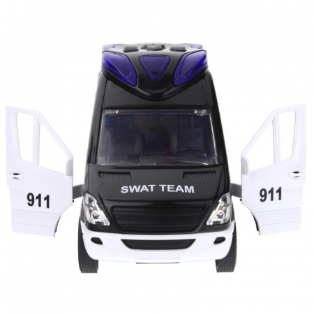 Samochód Policyjny SWAT Policja Auto Van - Czarny-55695