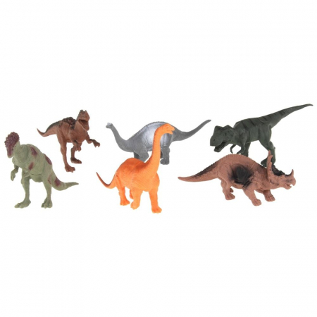 Dinozaury Zestaw 6 szt. Figurki Zwierzęta Dinozaur-56041