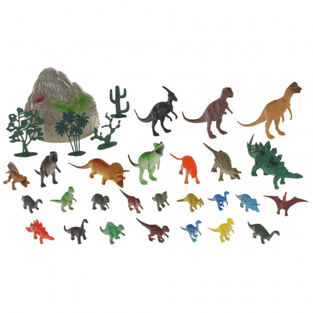Dinozaury Figurki Zestaw 26 szt. Zwierzęta w Tubie-56269
