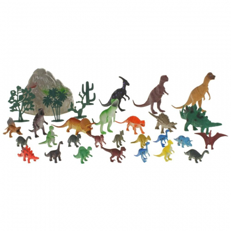 Dinozaury Figurki Zestaw 26 szt. Zwierzęta w Tubie-56270