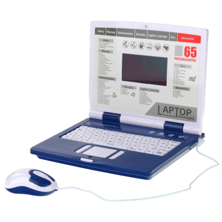 Niebieski Laptop Edukacyjny dla Dzieci 65 Programy-57058