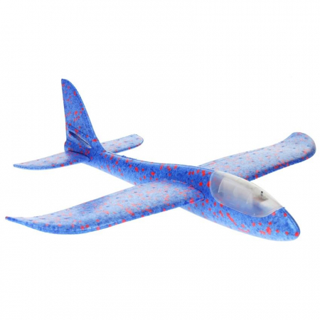 Samolot Styropianowy Szybowiec 2xLED - Niebieski-57260