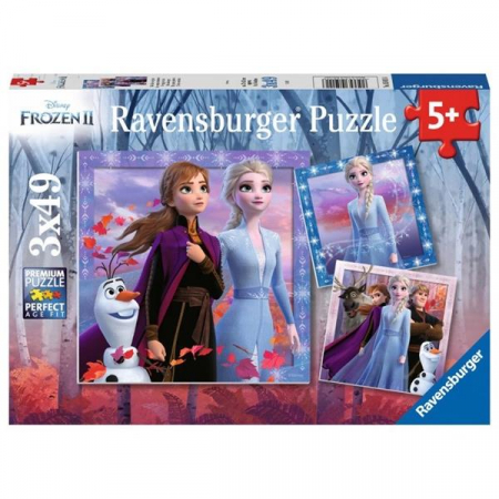 Ravensburger Puzzle 3x49 Frozen Kraina Lodu 050116