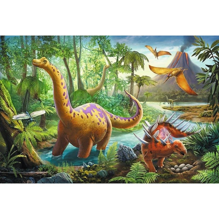 Trefl Puzzle 60 el. Wędrówka Dinozaurów 17319-59518