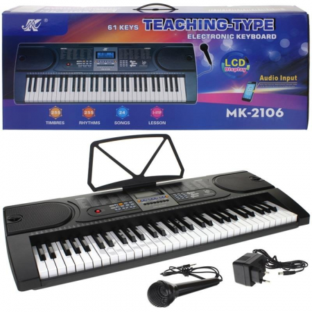 Keyboard Organy Mikrofon 85 cm MK-2106-60180
