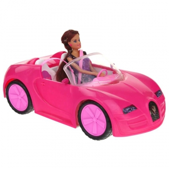 Samochód Cabriolet dla Lalek Różowy Lalka Barbie-60280