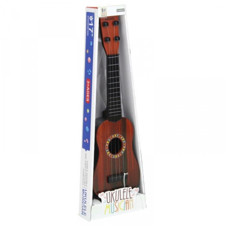 Gitara Ukulele dla Dzieci Kostka do Gry - brązowa-60380