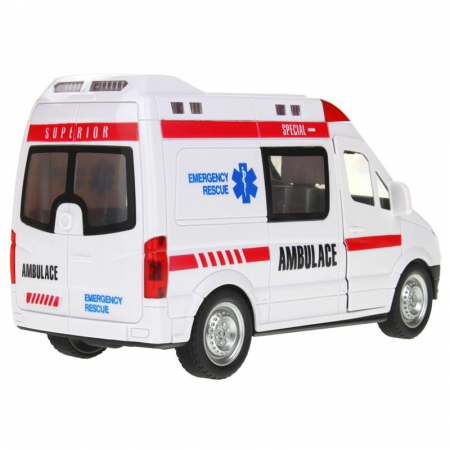 Ambulans Zdalnie Sterowany Karetka Światło Dźwięk -60617