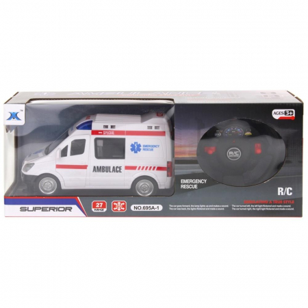 Ambulans Zdalnie Sterowany Karetka Światło Dźwięk -60623