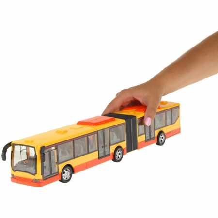 Autobus Przegubowy Zdalnie Sterowany RC pomarańcz-60802