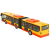 Autobus Przegubowy Zdalnie Sterowany RC pomarańcz-60800