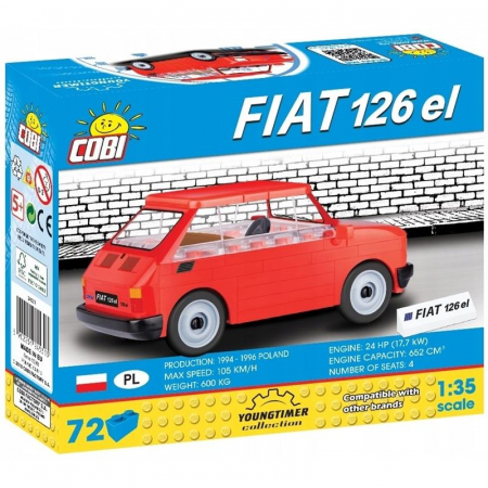 Cobi Cars Auto PRL Mały Fiat 126el 1994-1999-61476
