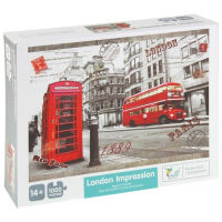 Puzzle 1000 el. Londyn Autobus Budka Telefoniczna -62467