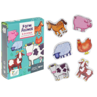 Puzzle Baby 12 el. Zwierzęta Farma Koń Świnka Owca-62479