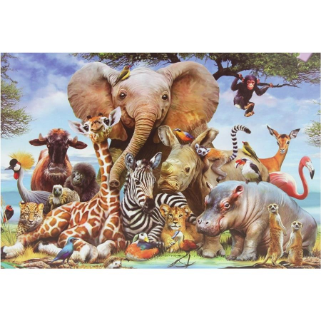Puzzle 1000 el. Zwierzęta Świata Safari Afryka-62454