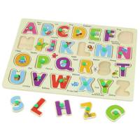 Drewniana Układanka 26 el. Puzzle Literki Alfabet-62527