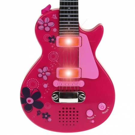 Gitara Elektryczna Rockowa Metalowe Struny Róż-64415