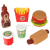 Jedzenie Fast-Food Hamburger Frytki - z sosem-66875
