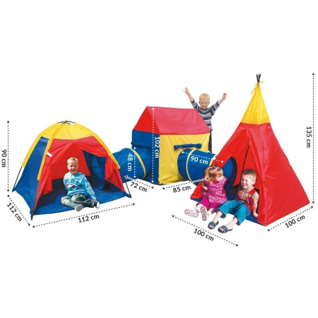 Namiot Dziecięcy Tunel Wigwam Domek 5w1 8906-68935