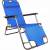 Leżak Ogrodowy Składany Fotel Plażowy - niebieski-69126