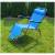 Leżak Ogrodowy Składany Fotel Plażowy - niebieski-69134