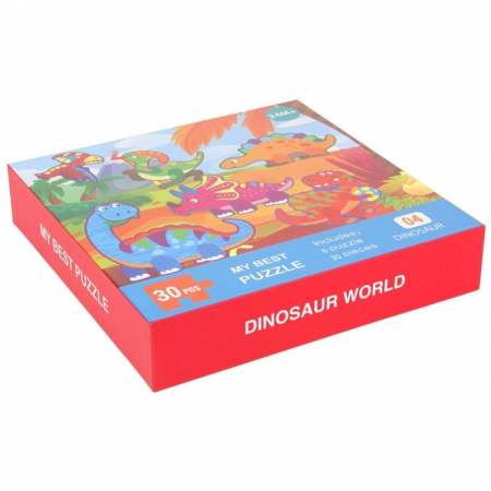 Edukacyjna Układanka 28el. Puzzle Dinozaury-69609