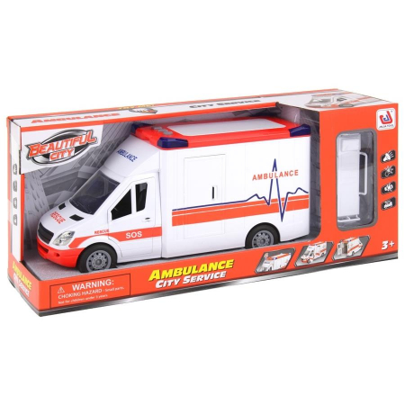 Ambulans Karetka Pogotowia Auto Dźwięki Nosze-69846
