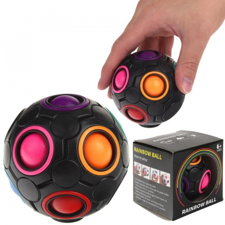Piłka Sensoryczna Kostka Antystresowa Rainbow Ball