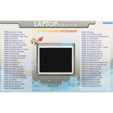 Laptop Edukacyjny dla Dzieci 53 Programy PL Nauka-71878